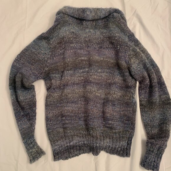 Journal Standard blue/grey shawl collar cardigan - Picture 3 of 11